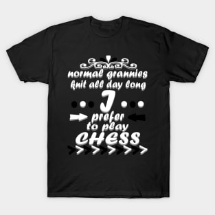 Chess Grandma Sport Gift Brain T-Shirt